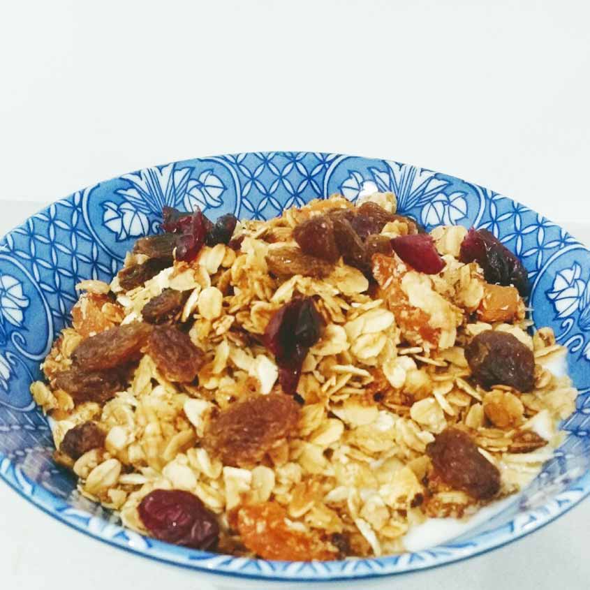 Toasted Muesli with Coconut, Apricot, Sultanas and Cranberries